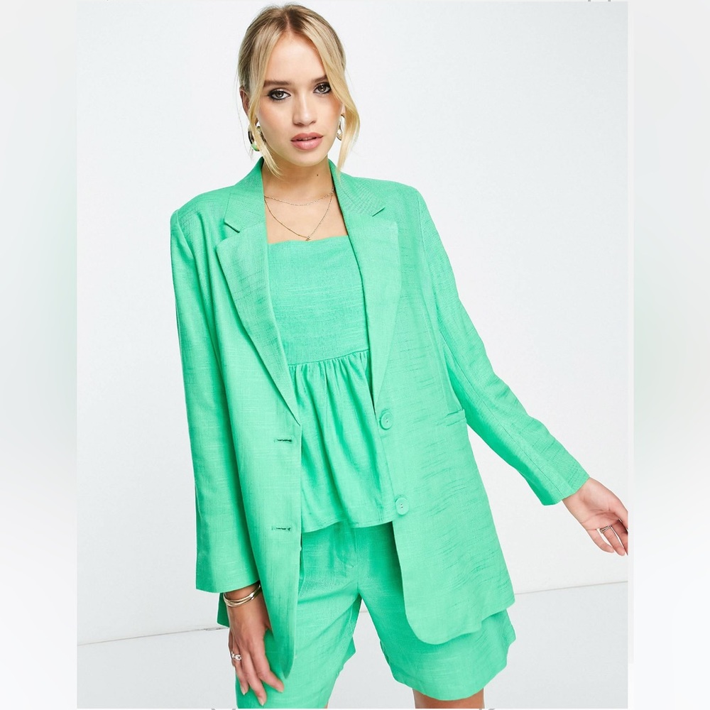 Y.A.S Tailored Blazer in Irish Green - part of a co-ord set